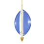 Fine Art Handcrafted Lighting Embark 11" Wide LED Pendant Gold / Blue