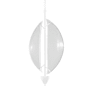 Fine Art Handcrafted Lighting Embark 11" Wide LED Pendant White / Clear