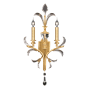 Fine Art Handcrafted Lighting Beveled Arcs 2 Light 32" Tall Wall Sconce Gold Leaf