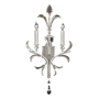 Fine Art Handcrafted Lighting Beveled Arcs 2 Light 32" Tall Wall Sconce Silver Leaf