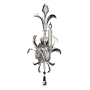 Fine Art Handcrafted Lighting Beveled Arcs 29" Tall Wall Sconce Silver Leaf