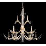 Fine Art Handcrafted Lighting Trevi 15 Light 56" Wide Crystal Abstract Chandelier Gold