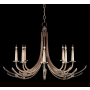 Fine Art Handcrafted Lighting Trevi 8 Light 40" Wide Crystal Abstract Chandelier Bronze
