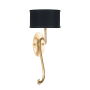 Fine Art Handcrafted Lighting Allegretto 22" Tall Wall Sconce Gold Leaf / Black