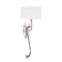 Fine Art Handcrafted Lighting Allegretto 22" Tall Wall Sconce Silver Leaf / White