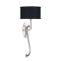 Fine Art Handcrafted Lighting Allegretto 22" Tall Wall Sconce Silver Leaf / Black