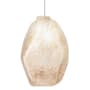 Fine Art Handcrafted Lighting Natural Inspirations 5" Wide LED Crystal Mini Pendant Silver Leaf