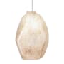 Fine Art Handcrafted Lighting Natural Inspirations 5" Wide LED Crystal Mini Pendant Gold Tone Silver Leaf