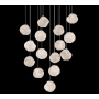 Fine Art Handcrafted Lighting Vesta 15 Light 21" Wide LED Abstract Multi Light Pendant Silver