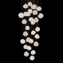 Fine Art Handcrafted Lighting Vesta 30 Light 30" Wide LED Abstract Multi Light Pendant Silver