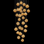 Fine Art Handcrafted Lighting Vesta 30 Light 30" Wide LED Abstract Multi Light Pendant Gold