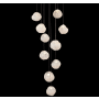 Fine Art Handcrafted Lighting Vesta 10 Light 22" Wide LED Abstract Multi Light Pendant Silver