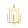 Fine Art Handcrafted Lighting Cienfuegos 4 Light 22" Wide Candle Style Chandelier Gold Leaf