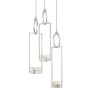 Fine Art Handcrafted Lighting Delphi 19" Wide LED Multi Light Pendant Silver