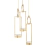 Fine Art Handcrafted Lighting Delphi 19" Wide LED Multi Light Pendant Gold