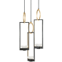 Fine Art Handcrafted Lighting Delphi 19" Wide LED Multi Light Pendant Black