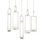 Fine Art Handcrafted Lighting Delphi 27" Wide LED Multi Light Pendant Silver