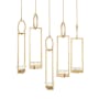 Fine Art Handcrafted Lighting Delphi 27" Wide LED Multi Light Pendant Gold