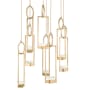 Fine Art Handcrafted Lighting Delphi 34" Wide LED Multi Light Pendant Gold