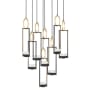 Fine Art Handcrafted Lighting Delphi 34" Wide LED Multi Light Pendant Black