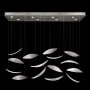 Fine Art Handcrafted Lighting Elevate 8 Light 54" Wide LED Crystal Chandelier Silver Leaf / Clear / White