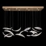 Fine Art Handcrafted Lighting Elevate 8 Light 54" Wide LED Crystal Chandelier Gold Leaf / Clear / Opaline