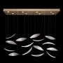 Fine Art Handcrafted Lighting Elevate 8 Light 54" Wide LED Crystal Chandelier Gold Leaf / Clear / White