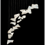 Fine Art Handcrafted Lighting Elevate 8 Light 54" Wide LED Abstract Multi Light Pendant Gold Leaf
