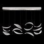 Fine Art Handcrafted Lighting Elevate 6 Light 51" Wide LED Crystal Chandelier Silver Leaf / Clear / Opaline
