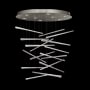 Fine Art Handcrafted Lighting Elevate 8 Light 34" Wide LED Crystal Chandelier Silver Leaf / Crystal Stardust