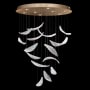 Fine Art Handcrafted Lighting Elevate 8 Light 32" Wide LED Crystal Chandelier Gold Leaf / Clear / Opaline