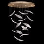 Fine Art Handcrafted Lighting Elevate 8 Light 32" Wide LED Crystal Chandelier Gold Leaf / Clear / White