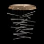 Fine Art Handcrafted Lighting Elevate 8 Light 34" Wide LED Crystal Chandelier Gold Leaf / Ebony Stardust