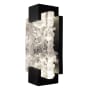 Fine Art Handcrafted Lighting Terra 12" Tall LED Wall Sconce Black / Clear