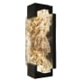 Fine Art Handcrafted Lighting Terra 12" Tall LED Wall Sconce Black / Antique Gold Leaf