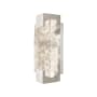 Fine Art Handcrafted Lighting Terra 12" Tall LED Wall Sconce Silver Leaf / Clear