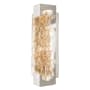 Fine Art Handcrafted Lighting Terra 12" Tall LED Wall Sconce Silver / Antique Gold Leaf