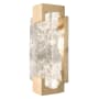 Fine Art Handcrafted Lighting Terra 12" Tall LED Wall Sconce Gold Leaf / Clear