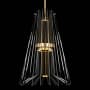 Fine Art Handcrafted Lighting Newton 24" Wide LED Crystal Chandelier Gold Leaf