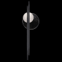 Fine Art Handcrafted Lighting Selene 2 Light 44" Tall LED Wall Sconce Black / Clear / White Glass