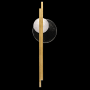 Fine Art Handcrafted Lighting Selene 2 Light 44" Tall LED Wall Sconce Gold / Clear / White Glass