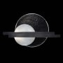Fine Art Handcrafted Lighting Selene 2 Light 13" Tall LED Wall Sconce Black / Clear / White Glass
