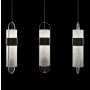 Fine Art Handcrafted Lighting Bond 48" Wide LED Multi Light Pendant Black / Silver