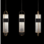 Fine Art Handcrafted Lighting Bond 48" Wide LED Multi Light Pendant Black / Gold