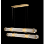 Fine Art Handcrafted Lighting Bond 60" Wide LED Linear Pendant Gold