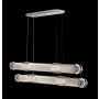 Fine Art Handcrafted Lighting Bond 60" Wide LED Linear Pendant Silver