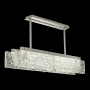 Fine Art Handcrafted Lighting Terra 52" Wide LED Linear Pendant Silver