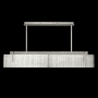Fine Art Handcrafted Lighting Terra 52" Wide LED Linear Pendant Silver