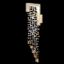 Fine Art Handcrafted Lighting Capri 36" Tall LED Wall Sconce Soft Gold Leaf