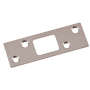 First Watch 1-1/4" x 3-5/8" Steel Security Deadbolt Strike Plate Satin Nickel